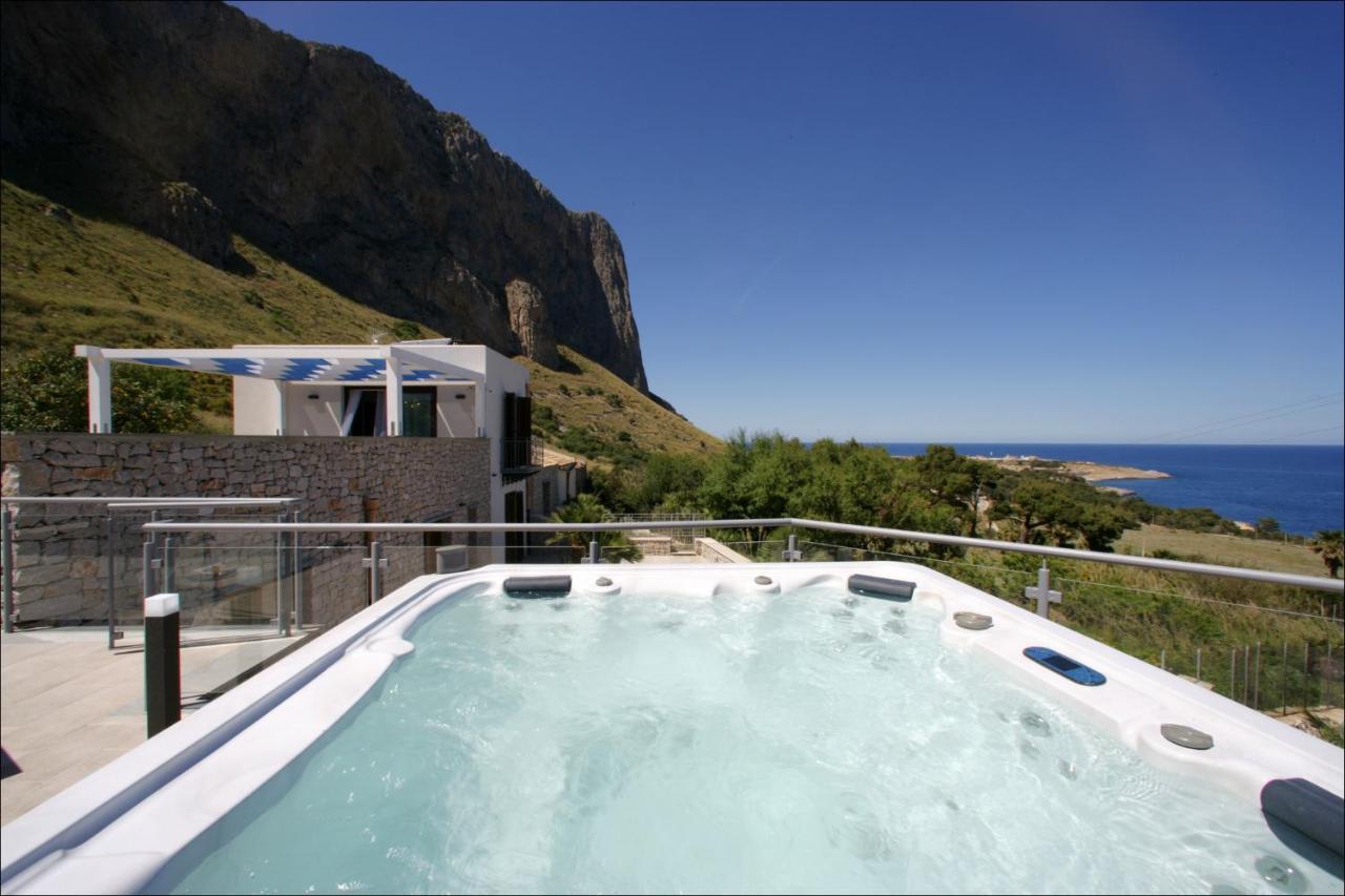 Villa Antonia - Vasca Idromassaggio Terrazza Vista Mare San Vito Lo Capo Exteriör bild