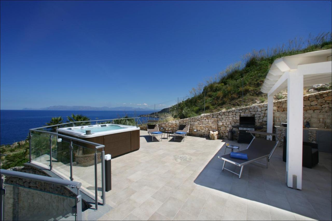 Villa Antonia - Vasca Idromassaggio Terrazza Vista Mare San Vito Lo Capo Exteriör bild